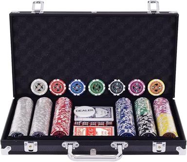 【1万円台】ポーカースターターセット（チップ300枚＋トランプ＋マット）