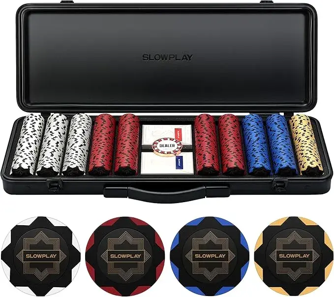 SLOWPLAY Nash クレイポーカーチップセット（クレイ製） - ポーカーチップおすすめ｜19,800円前後（300枚セット）