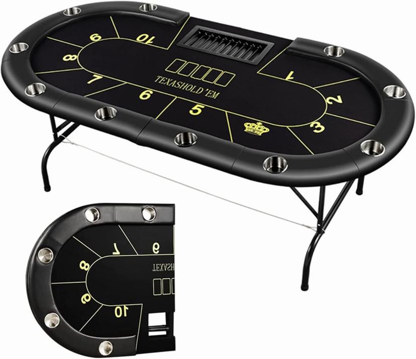Trademark Poker Deluxe 折りたたみテーブル 10人用 のイメージ画像