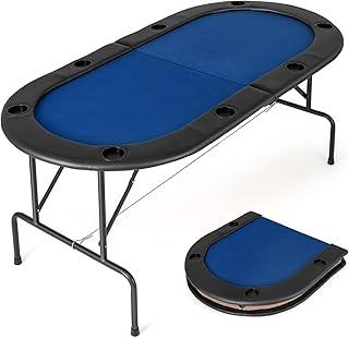 GYMAX ポーカーテーブル 折りたたみ 8人用 のイメージ画像